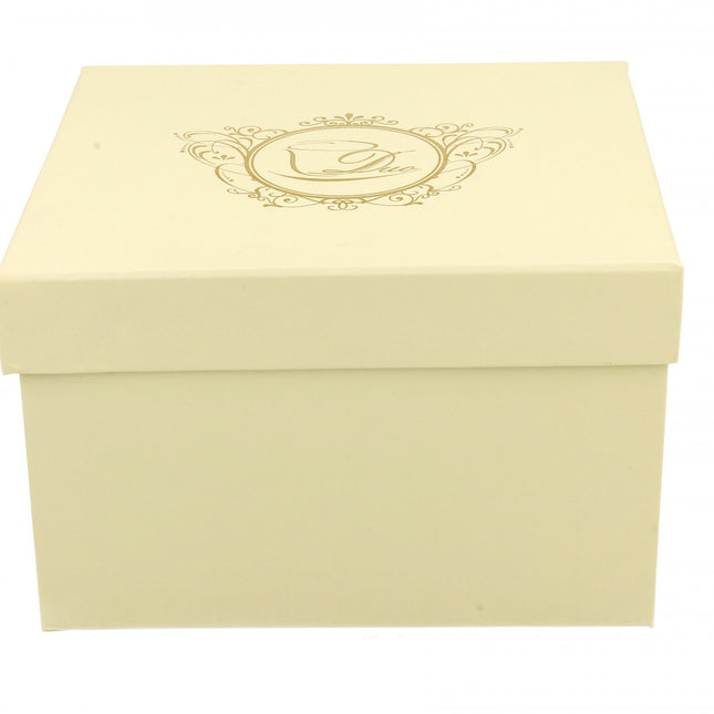 Porcelāna krūze ar zelta maliņu dāvanu kastē – 400 ml