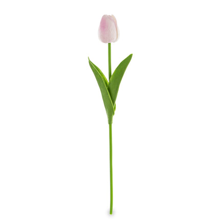 Mākslīgā tulpe maigi rozā tonī 33cm