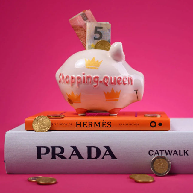Keramikas krājkase – cūciņa “Shopping Queen”