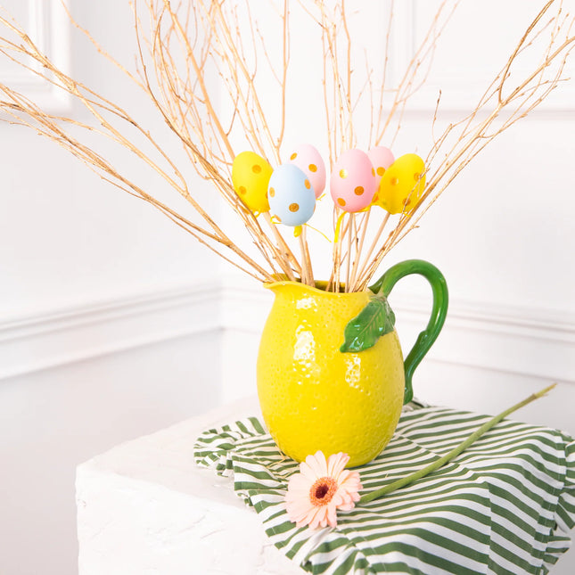 Lieldienu dekoratīvās olas uz kociņa 4 krāsas