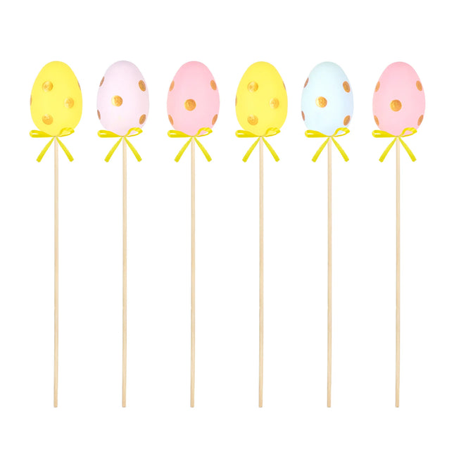 Lieldienu dekoratīvās olas uz kociņa 4 krāsas