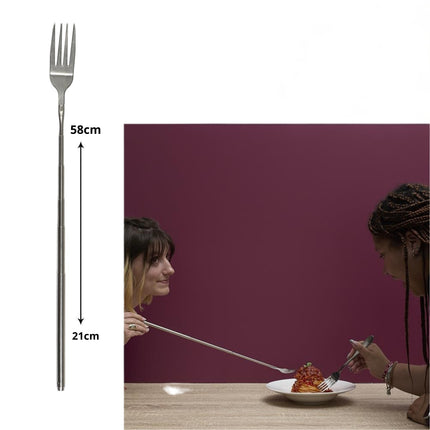 Teleskopiskā dakša (21–58 cm) – nerūsējošais tērauds