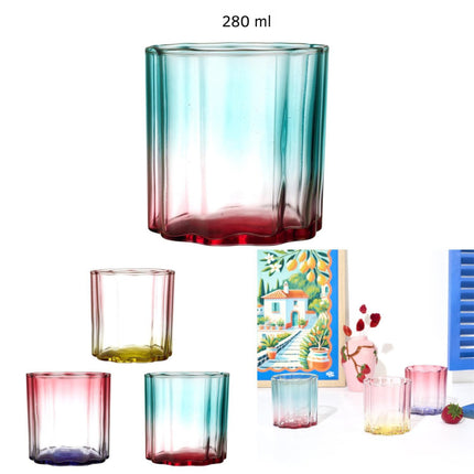 Ombre stikla glāze 280 ml