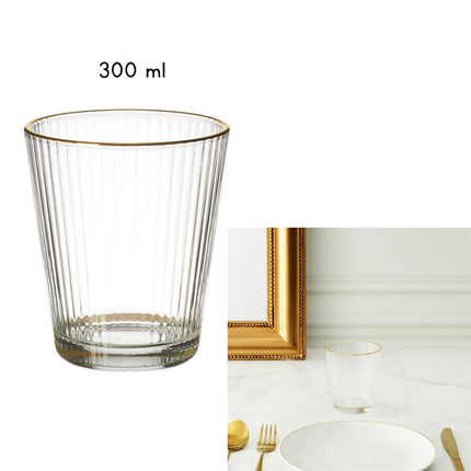 Stikla glāze ar zelta maliņu – 300 ml