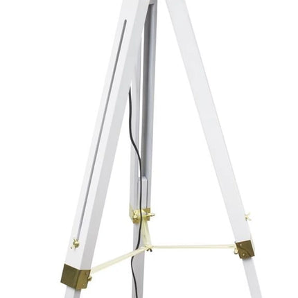 Industriālā grīdas lampa ar trijkāju – regulējams augstums