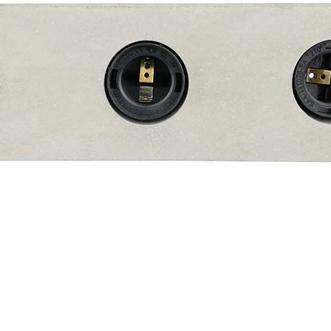 Galda lampa ar trim spuldzēm industriālā stilā (betona dizains)