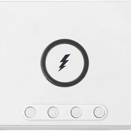 Digital alarm clock with 10W wireless charging, thermometer and calendar