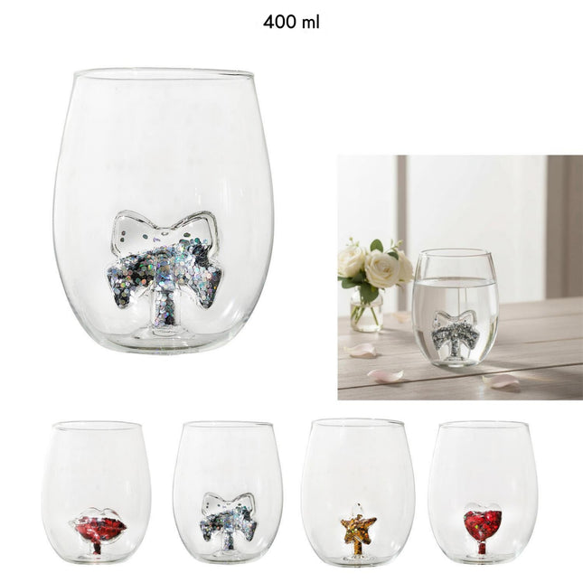 Secret Glass glāze ar mirdzošu 3D dekoru – 400 ml, 4 dizaini