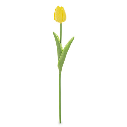 Mākslīgā tulpe dzeltenā tonī 33cm