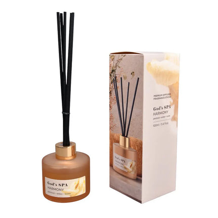 Aromātiskais difuzors God’s SPA Harmony – pačūlijas, ambras un tonkas notis | 100 ml