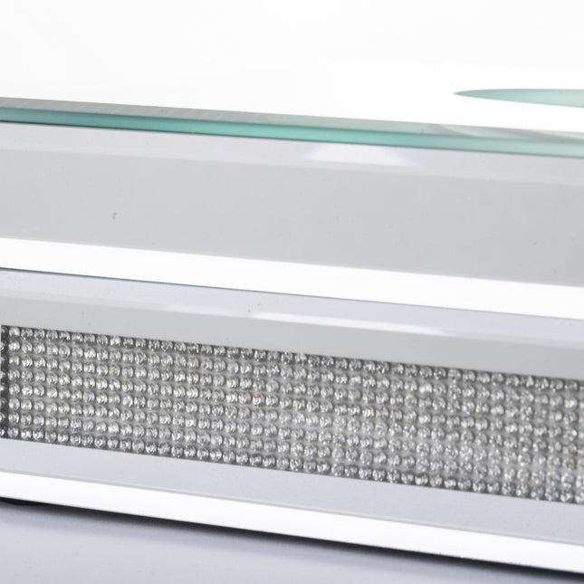 Spoguļstikla salvešu kaste ar kristāla efektu