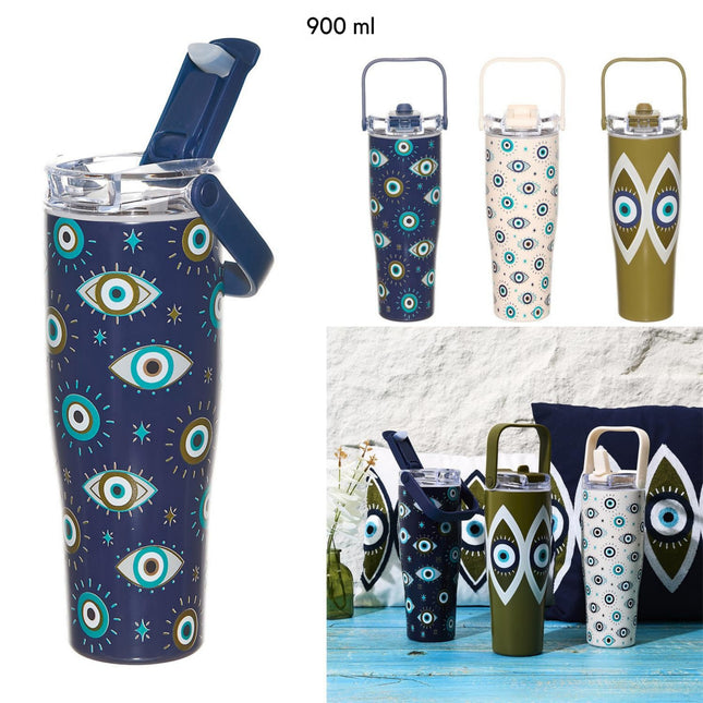 Louxor ceļojumu termokrūze ar rokturi – 900 ml, 3 dizaini