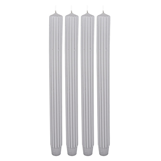 Garās dekoratīvās sveces (rievotas) – 7 krāsās