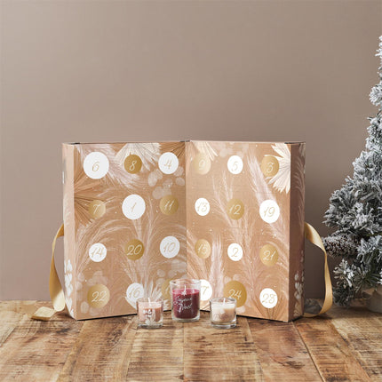 Aromātisks sveču komplekts x24 adventes kalendārs