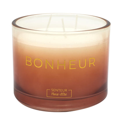 Aromātiskā svece stikla traukā – AMOUR / CÂLIN / BONHEUR