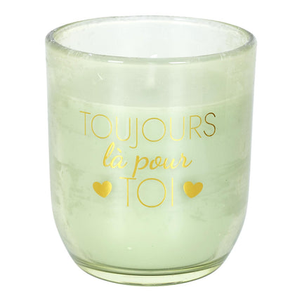 Aromātiskās sveces un dekoratīvās rozes dāvanu komplekts “Tout L’Amour”