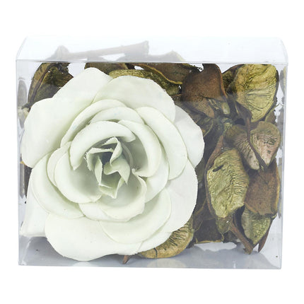 Aromātiskās sveces un dekoratīvās rozes dāvanu komplekts “Tout L’Amour”