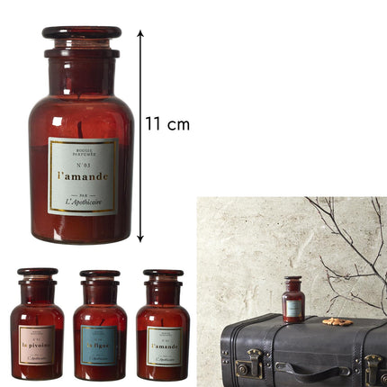 Aromātiskā svece “L’Apothicaire” – vintage stikla pudelīte (11 cm)