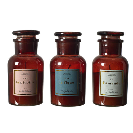 Aromātiskā svece “L’Apothicaire” – vintage stikla pudelīte (11 cm)