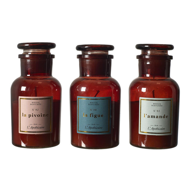Aromātiskā svece “L’Apothicaire” – vintage stikla pudelīte (11 cm)