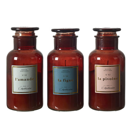 Aromātiskā svece “L’Apothicaire” – vintage stikla pudelīte (16.5 cm)