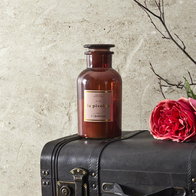 Aromātiskā svece “L’Apothicaire” – vintage stikla pudelīte (21cm)