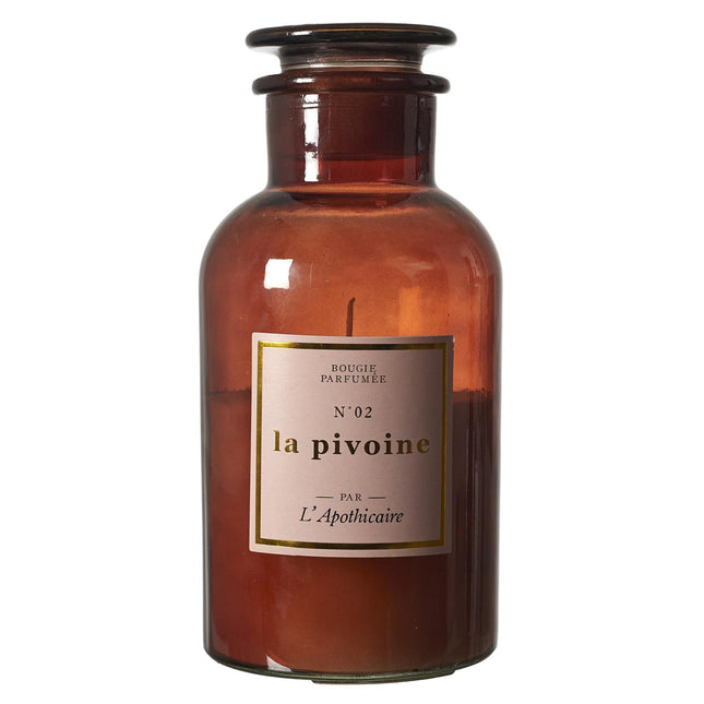 Aromātiskā svece “L’Apothicaire” – vintage stikla pudelīte (21cm)