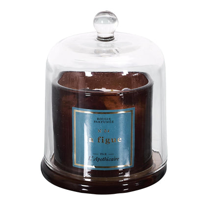Aromātiskā svece ar dekoratīviem akmentiņiem “L’Apothicaire”  stikla kupolā