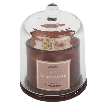 Aromātiskā svece ar dekoratīviem akmentiņiem “L’Apothicaire”  stikla kupolā