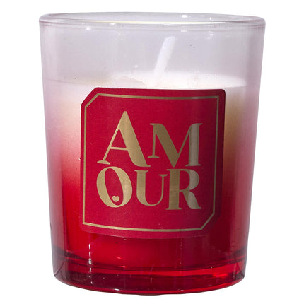 Romantisku aromātisko sveču komplekts “AMOUR” – dāvanu kaste ar mīlestības vēstījumiem