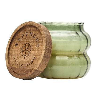 Aromātiskā svece ar koka vāciņu