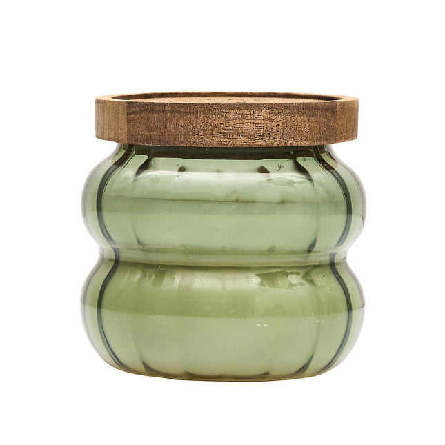 Aromātiskā svece ar koka vāciņu