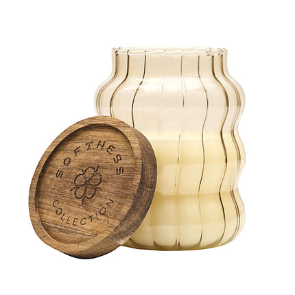 Aromātiskā svece ar koka vāciņu