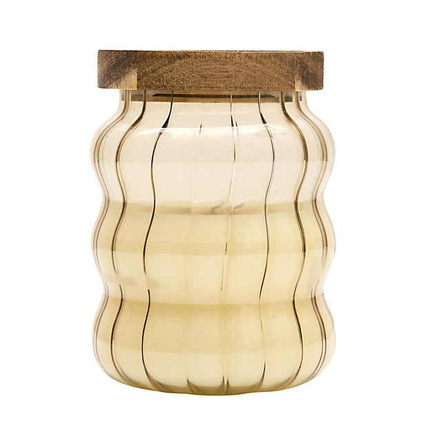 Aromātiskā svece ar koka vāciņu