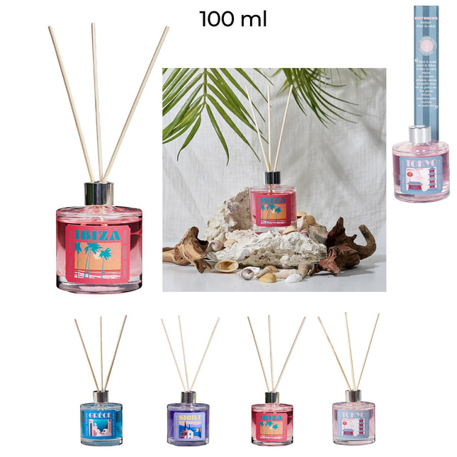 Aromāta difuzors 100 ml – Baltais muskuss, sandalkoks & kokvilnas zieds | Travel kolekcija