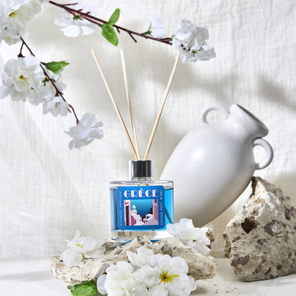 Aromāta difuzors 100 ml – Baltais muskuss, sandalkoks & kokvilnas zieds | Travel kolekcija