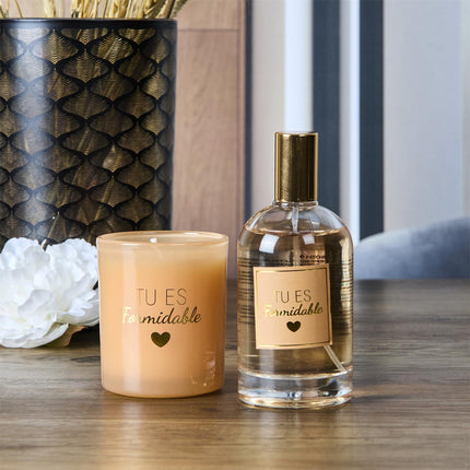 Aromātiskā svece un telpas spreja dāvanu komplekts “For Her” – 100 ml + 12h
