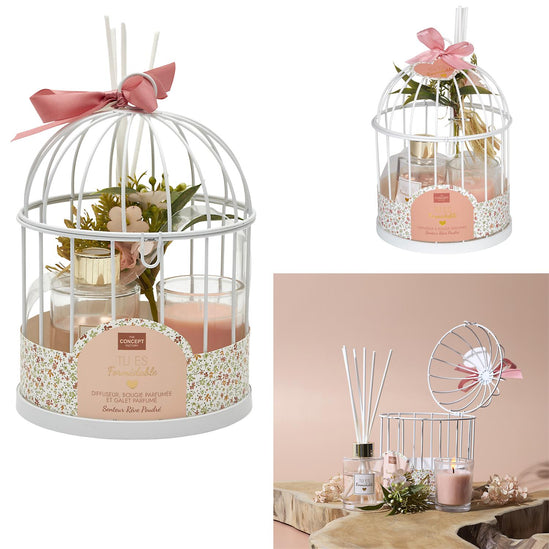 Dekoratīvs aromātiskais dāvanu komplekts būrītī