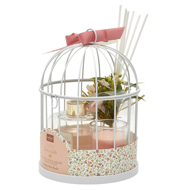 Dekoratīvs aromātiskais dāvanu komplekts būrītī