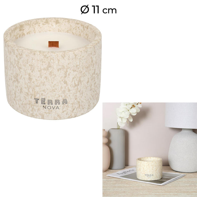 Dekoratīva svece ar koka dakti – Terra Nova