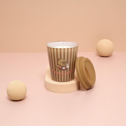 Capyccino aromātiskā svece ar kapibaras dizainu – Cookie, 240 g
