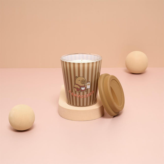 Capyccino aromātiskā svece ar kapibaras dizainu – Cookie, 240 g