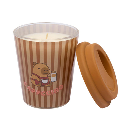 Capyccino aromātiskā svece ar kapibaras dizainu – Cookie, 240 g