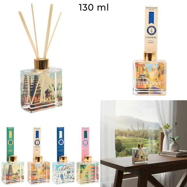 Mājas aromātu difuzors – ceļojumu kolekcija, 4 aromāti