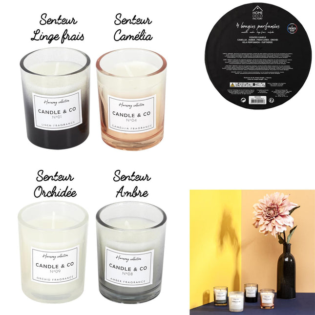 Aromātisko sveču komplekts dekoratīvā kastītē