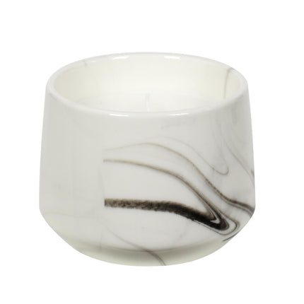 Aromātiskā svece marmora dizaina traukā