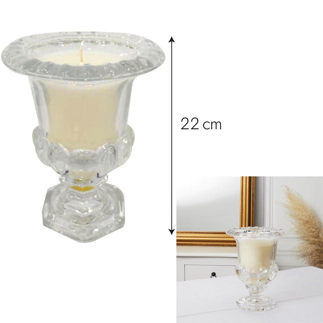 Dekoratīva stikla svece / vāze – 22 cm