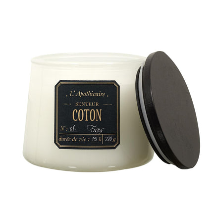 Aromātiskā svece “L’Apothicaire” – Musks / Kokvilna / Ambra