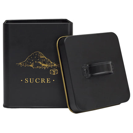 Melns, zelts metāla virtuves organizātors