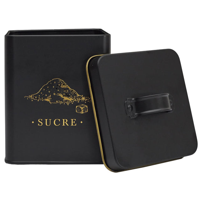 Melns, zelts metāla virtuves organizātors